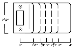 Extended Lip Strike Plates Square Corner