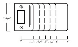 Extended Lip Strike Plates Square Corner